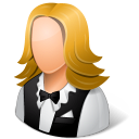 female, waitress icon