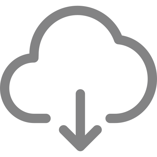 Cloud Download svg vector icon