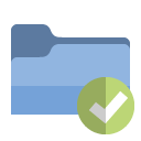 folder,checkmark icon