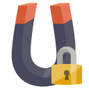 physics,magnet,lock icon