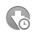 arrow,down,clock icon