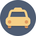 taxi, transit, transportation svg vector icon