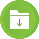 data, download, downloading, folder, storage svg vector icon