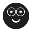 emoji, emotion, glasses, smiley svg vector icon
