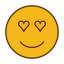 emoji, emot, face, love, smiley svg vector icon