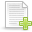 add, page, text icon