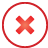 basic, button, cross, red icon