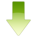 download,descending,fall,decrease,down,descend icon