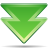arrow,down,double,descend,download,fall,decrease,descending icon