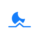 moonrise svg vector icon