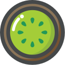 food, fruit, kiwi, organic, vegan, vegetarian svg vector icon
