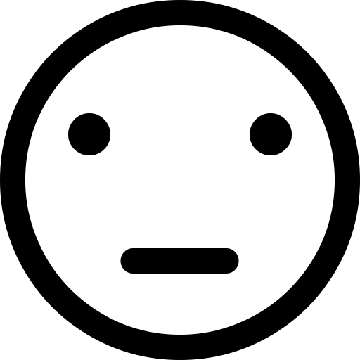 Meh svg vector icon