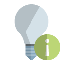 ligthbulb,off,info icon