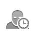 user,sleep,clock icon