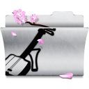music,white,folder icon