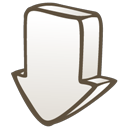 down,arrow,descend,download,fall,decrease,descending icon