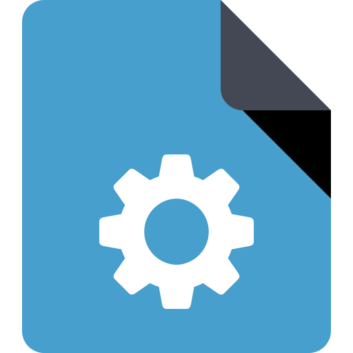 File Cog svg vector icon