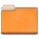 leather,orange icon
