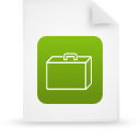 document, file, green, paper icon