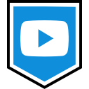 logo, media, social, youtube svg vector icon