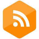 colored, hexagon, high quality, media, rss, social, social media svg vector icon