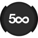 five, hundred, social icon