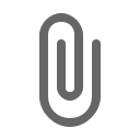 attach, attachment, clip, ligature, paperclip svg vector icon