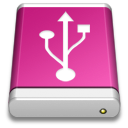 drive,pink,usb icon