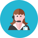 2, telemarketer, woman svg vector icon