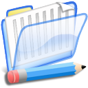 documentos,azul icon