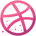 dribbble, media, social svg vector icon