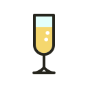 christmas, drink, food, glass, holidays, party svg vector icon