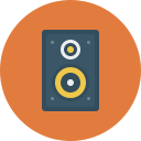 music, speakers icon