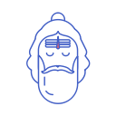 aghori, face, hindu, india, man, sivam, spiritual svg vector icon