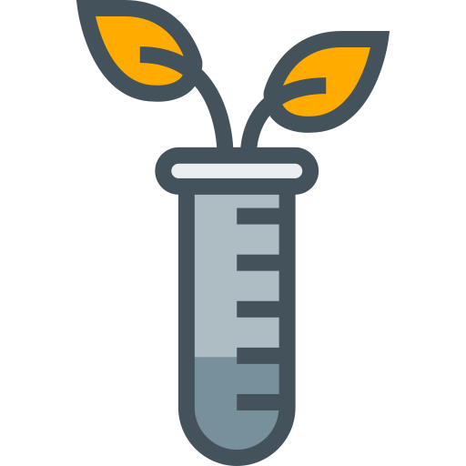 Lab Tube Leaves svg vector icon