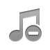 music,beamed,note,delete icon
