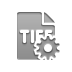 file,format,tiff,gear icon