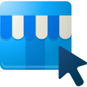 b, business, click icon