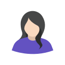girl, lady, user, woman svg vector icon