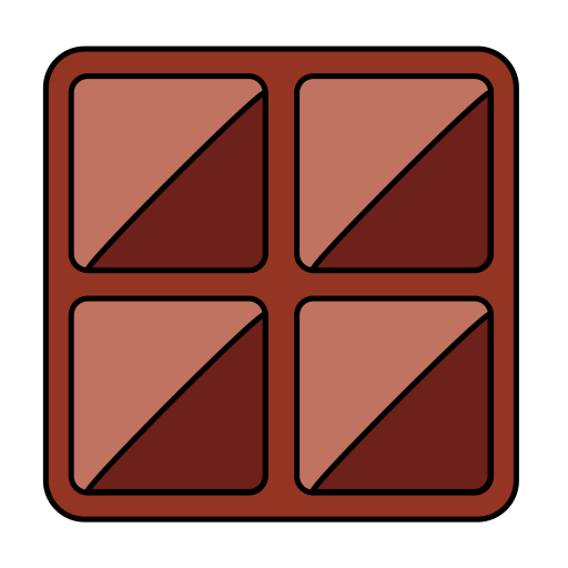 Chocolate svg vector icon