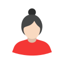girl, lady, user, woman svg vector icon