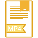 document, file, format, mp4 svg vector icon