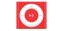 apple, ipod, product, red, shuffle icon