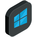 computer, media, network, pc, social, windows svg vector icon