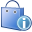 information, shoppingbag icon