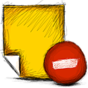 note,delete icon