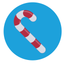 candy, cane, christmas, sweet svg vector icon