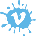 social,media,blot,set,vimeo icon