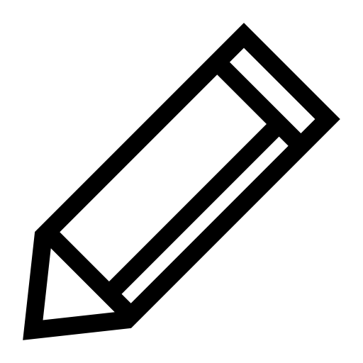 Pencil svg vector icon