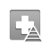 red,cross,pyramid icon